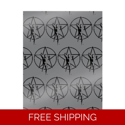 Custom Gift Wrapping Paper Black Star Man